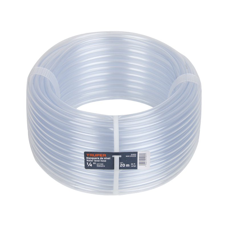 Manguera de Nivel, 1/4', rollo de 20m, TRUPER