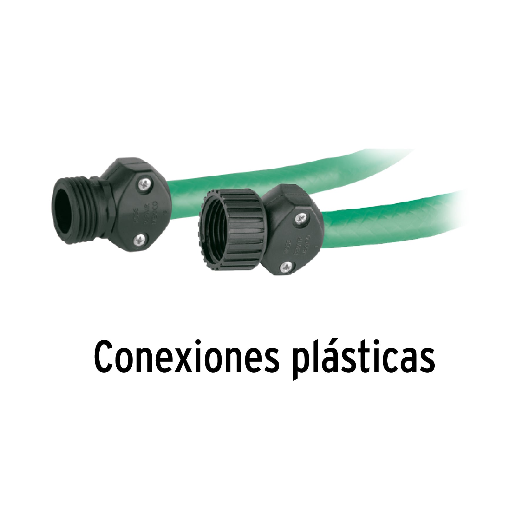 Manguera 1/2", 2 capas, conexiones plásticas, 10 m, Pretul