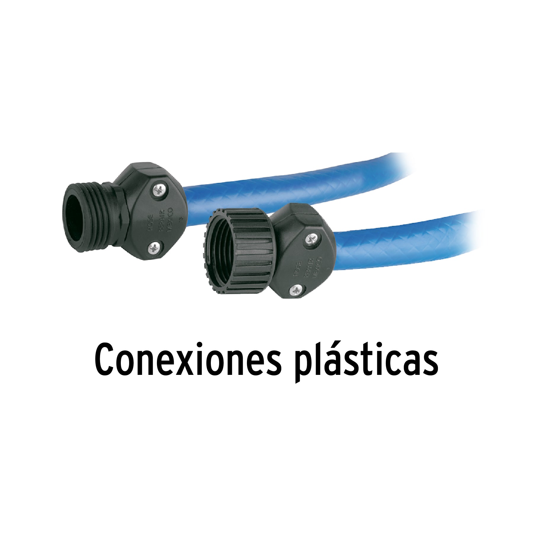 Manguera 1/2", conexiones plásticas, 15 m, Pretul
