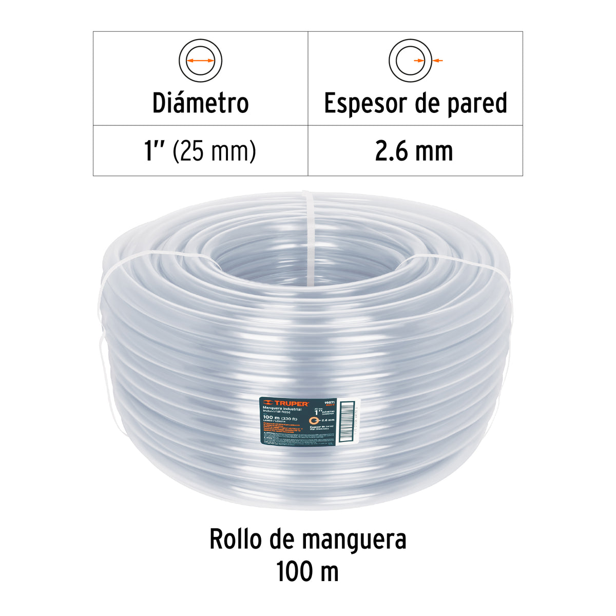 Manguera 1", industrial