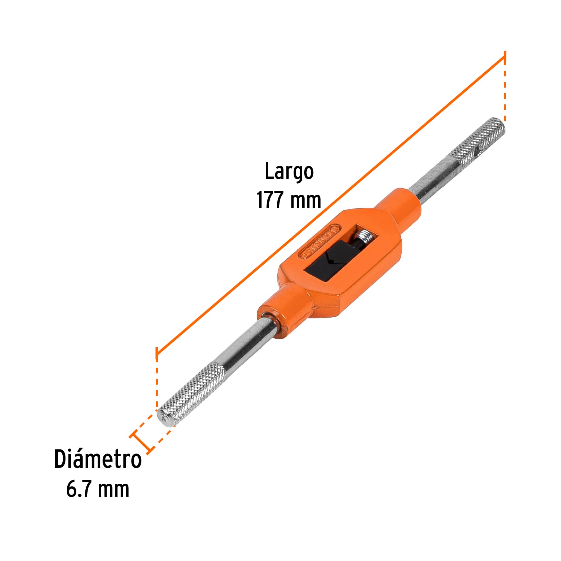 Maneral tipo garrote para machuelo 1/4"