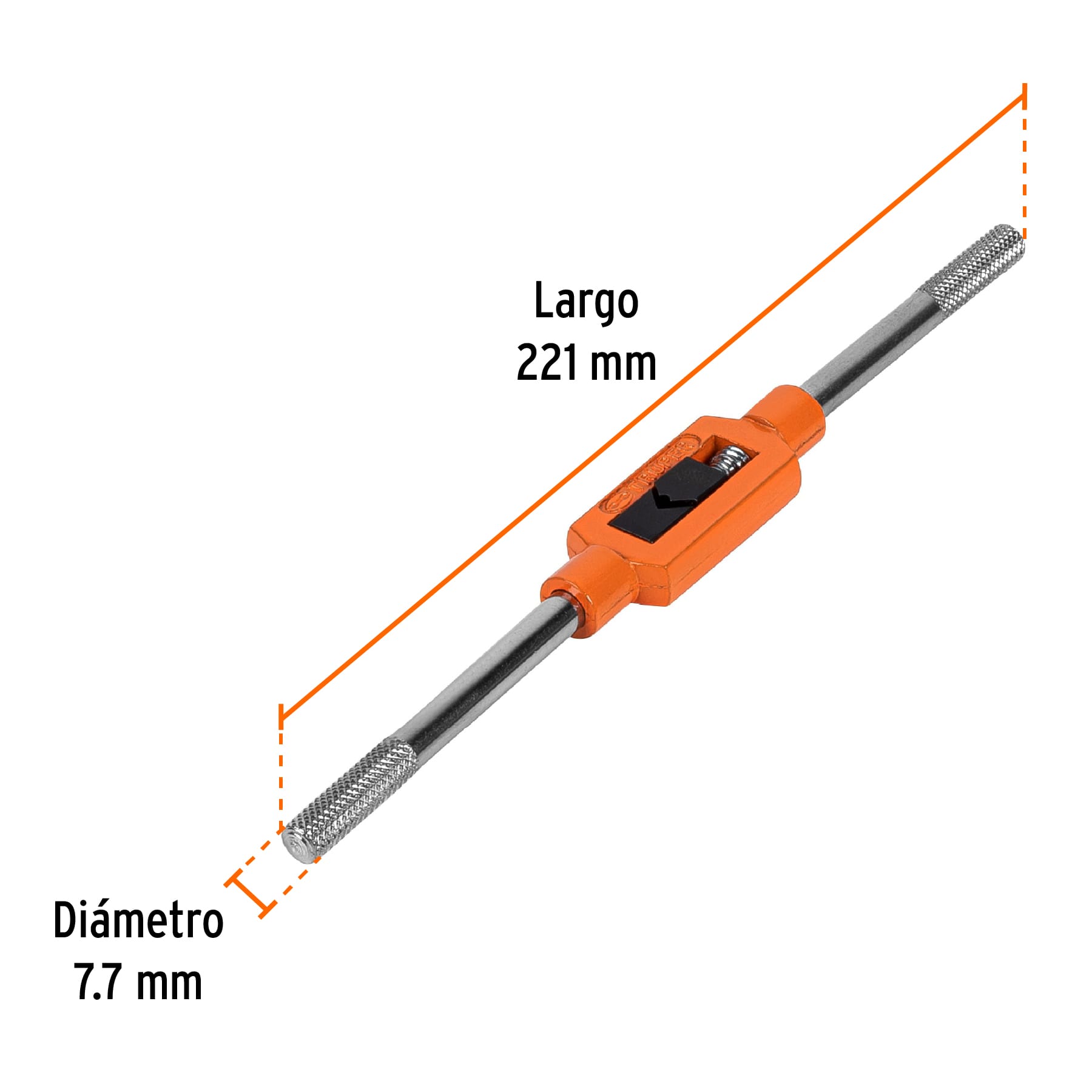 Maneral tipo garrote para machuelo 3/8"