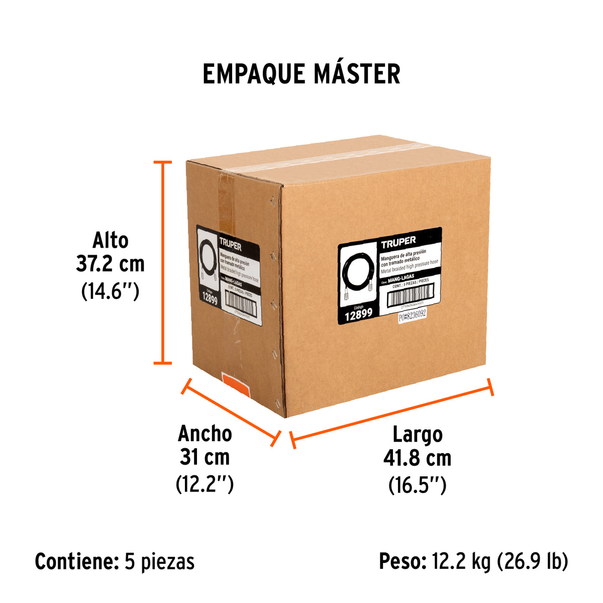Manguera para hidrolavadora LAGAS-2800 y 3300