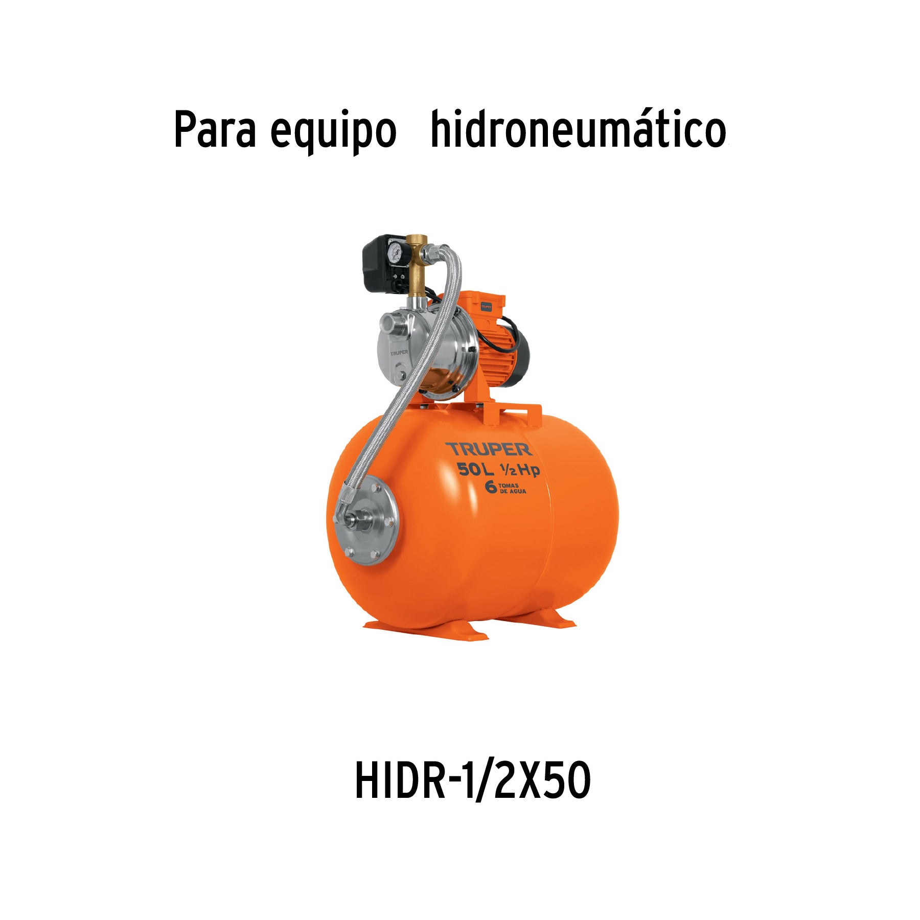 Manómetro para hidroneumático de 50 L