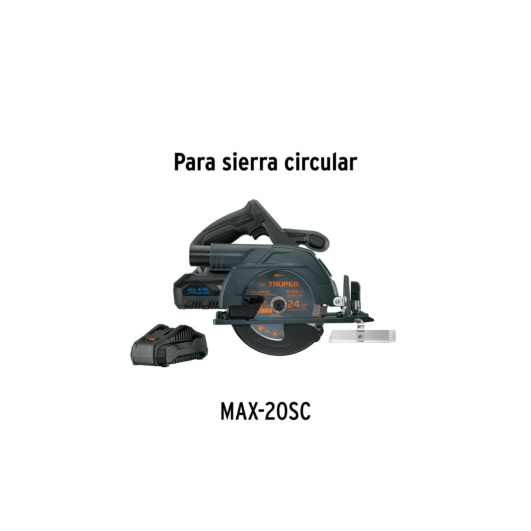 Guía carril de corte de 1.4m, para MAX-20SC, TRUPER MAX