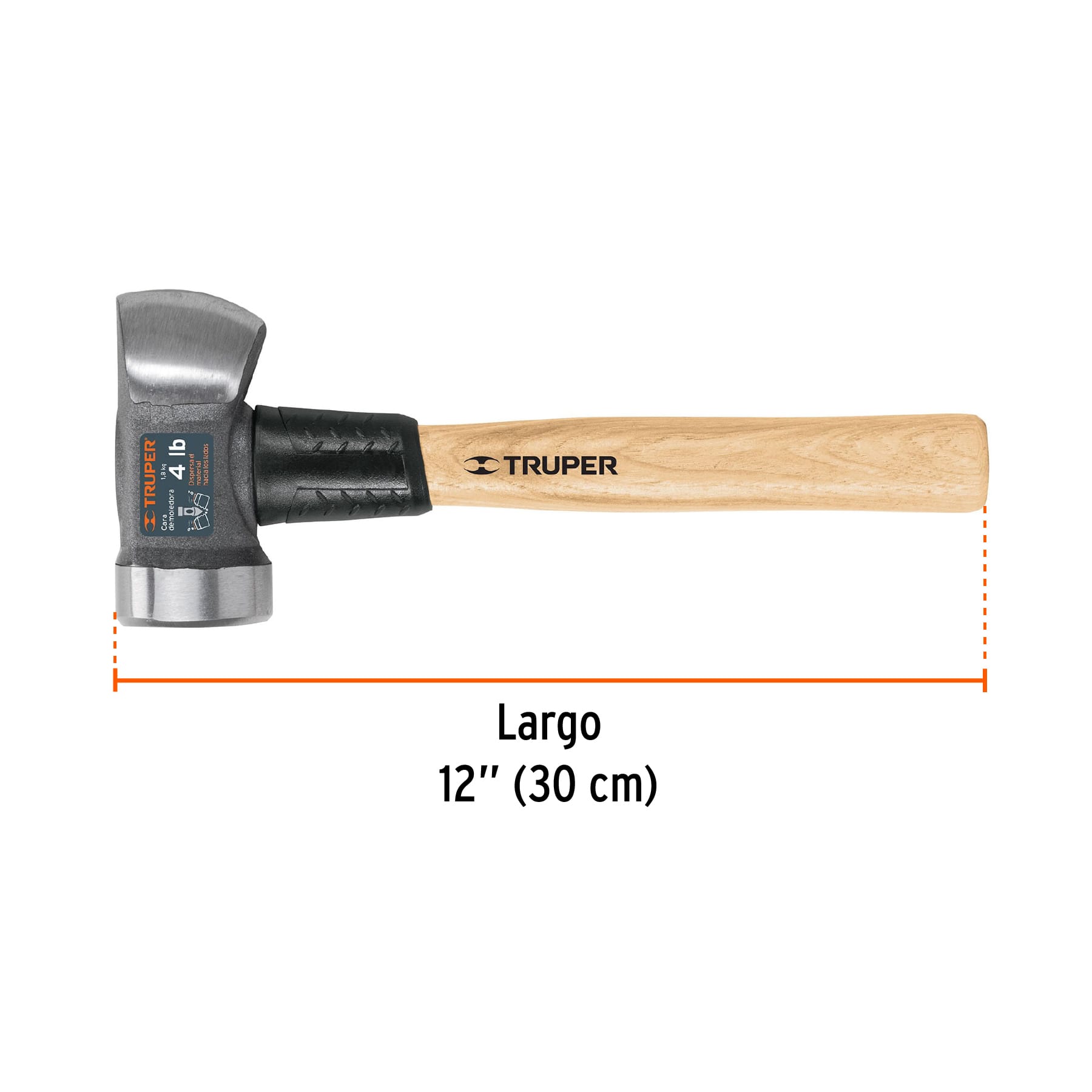 Marro demoledor 4 lb mango de madera