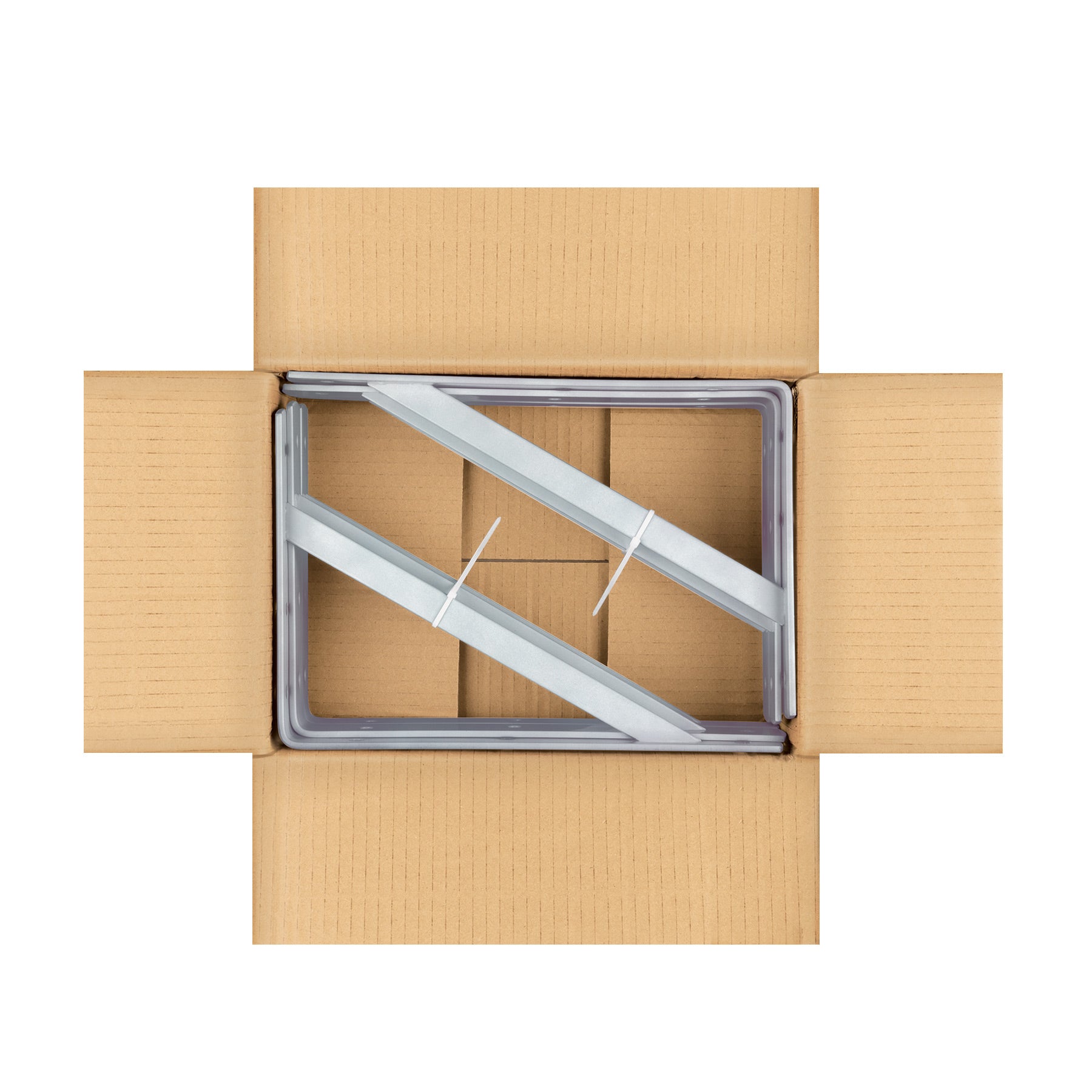 Ménsula de acero reforzado galvanizada 8 x 12', FIERO