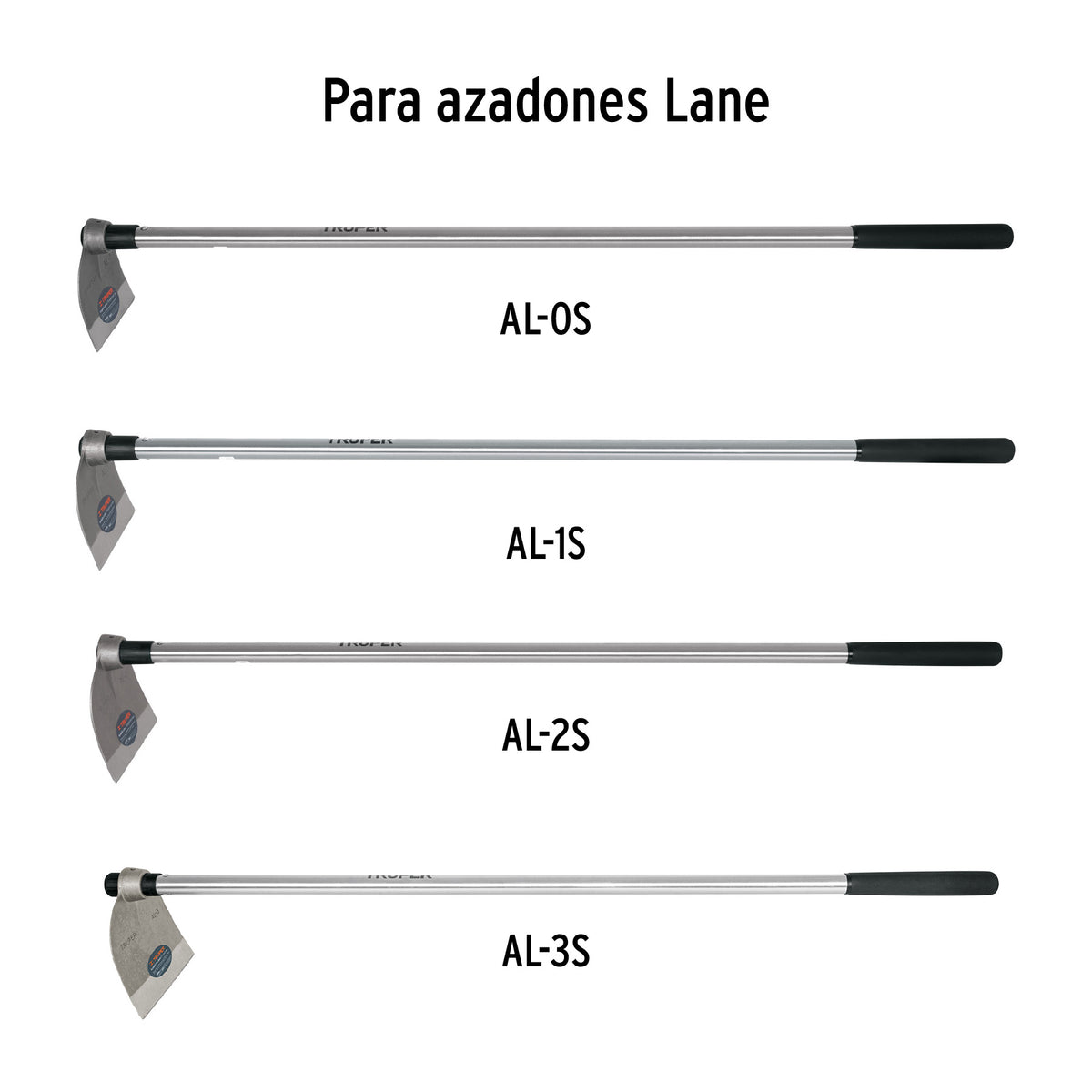 Mango de acero 54', repuesto para azadones lane y martillo