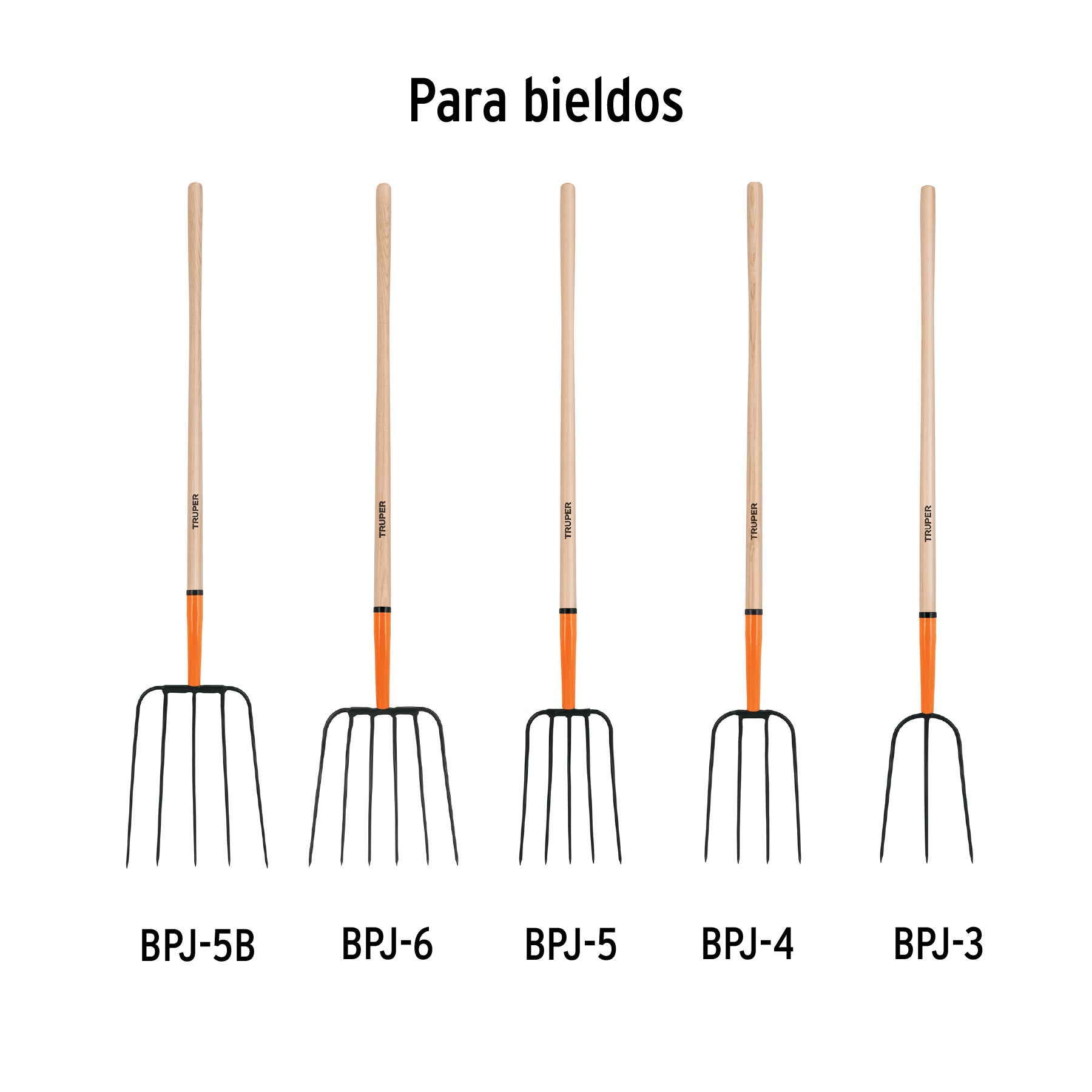 Mango de repuesto para bieldo de paja, 48"