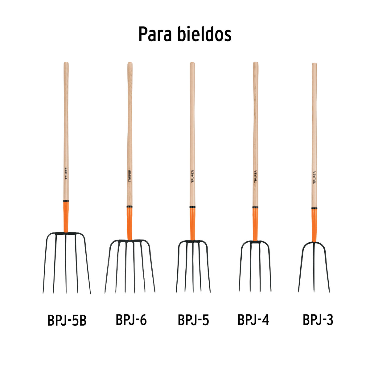 Mango de repuesto para bieldo de paja, 48"