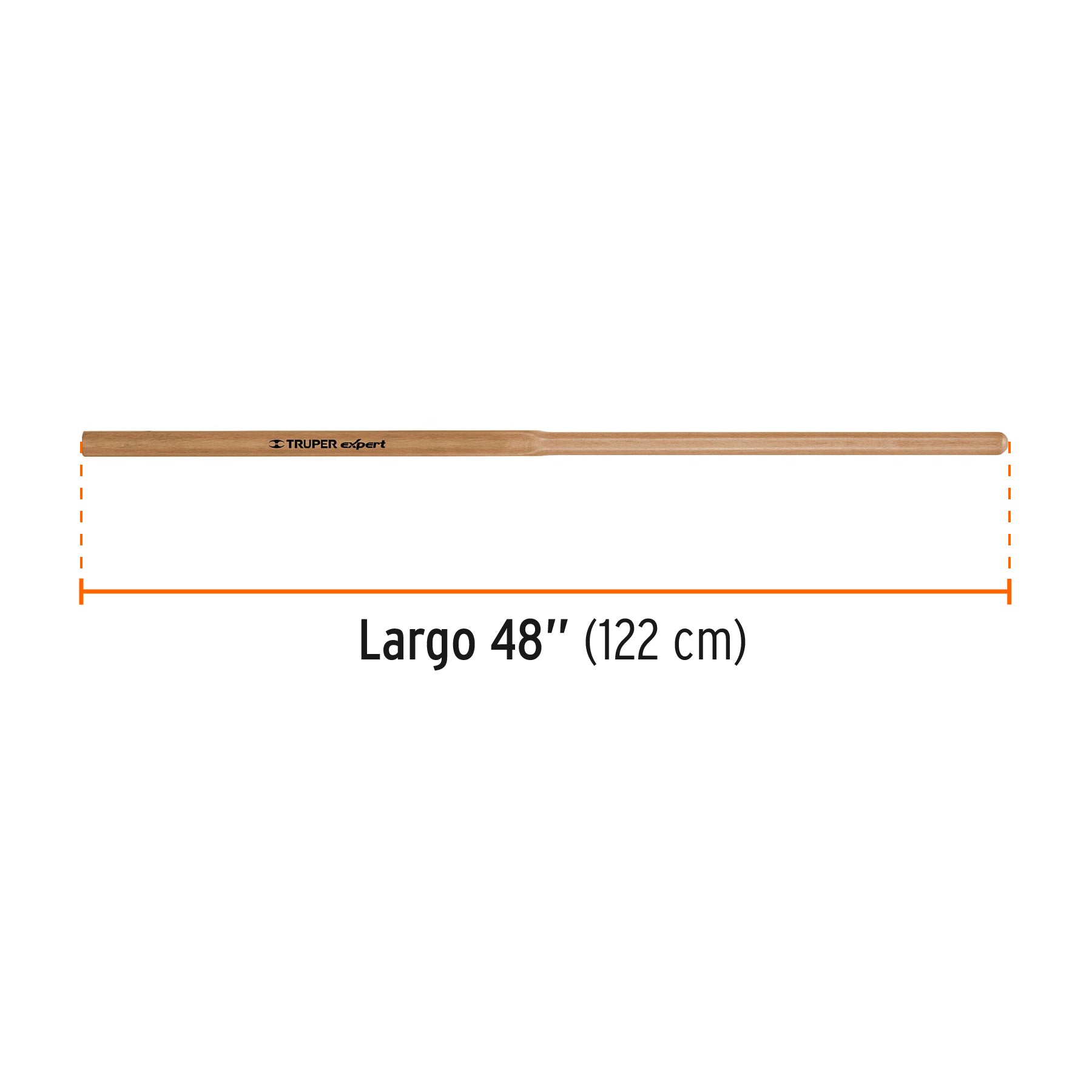 Mango cuadrado de repuesto para cavador, ca-35 y 38, 48"