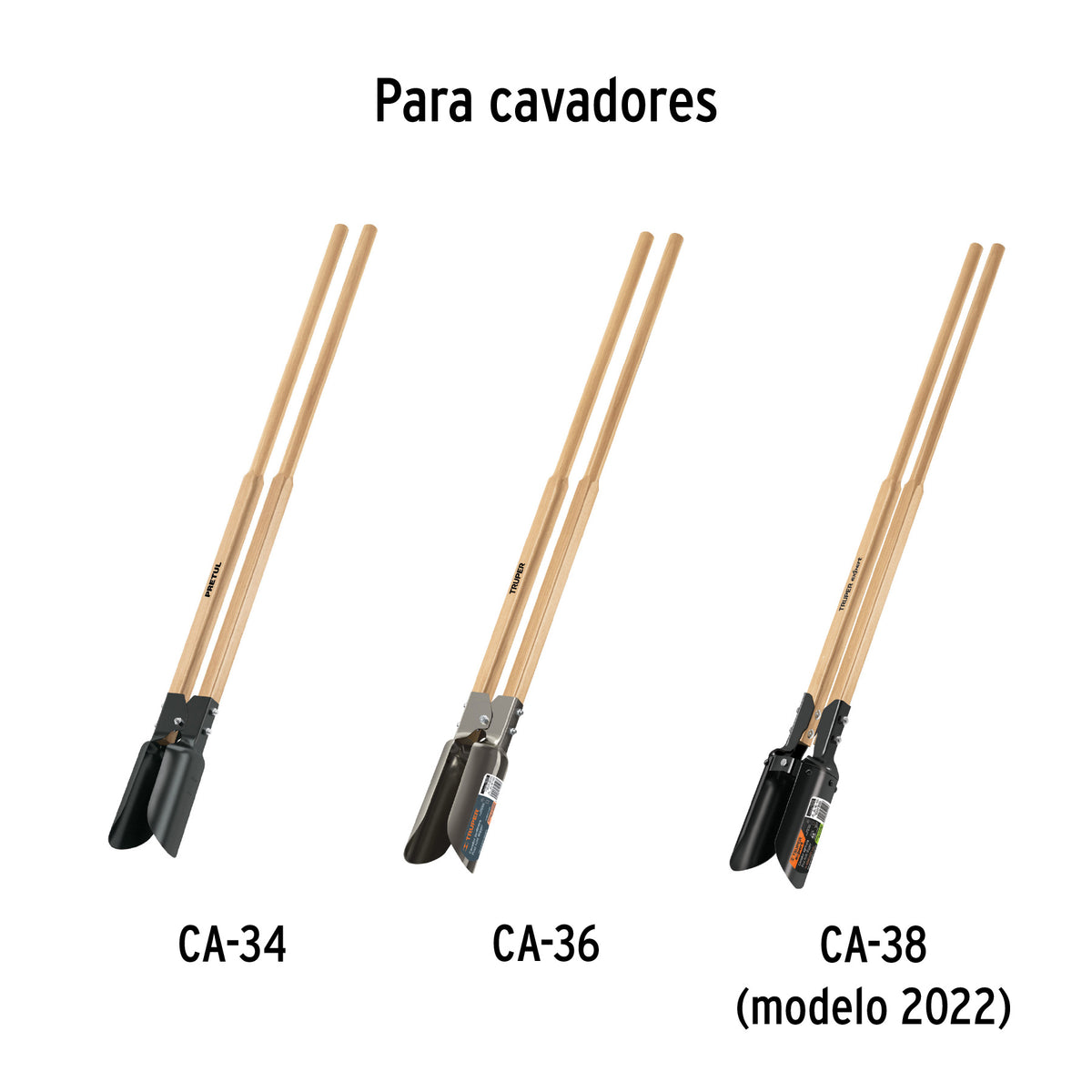 Mango cuadrado 31 mm repuesto p/cavadores CA-34/36/38, 48'