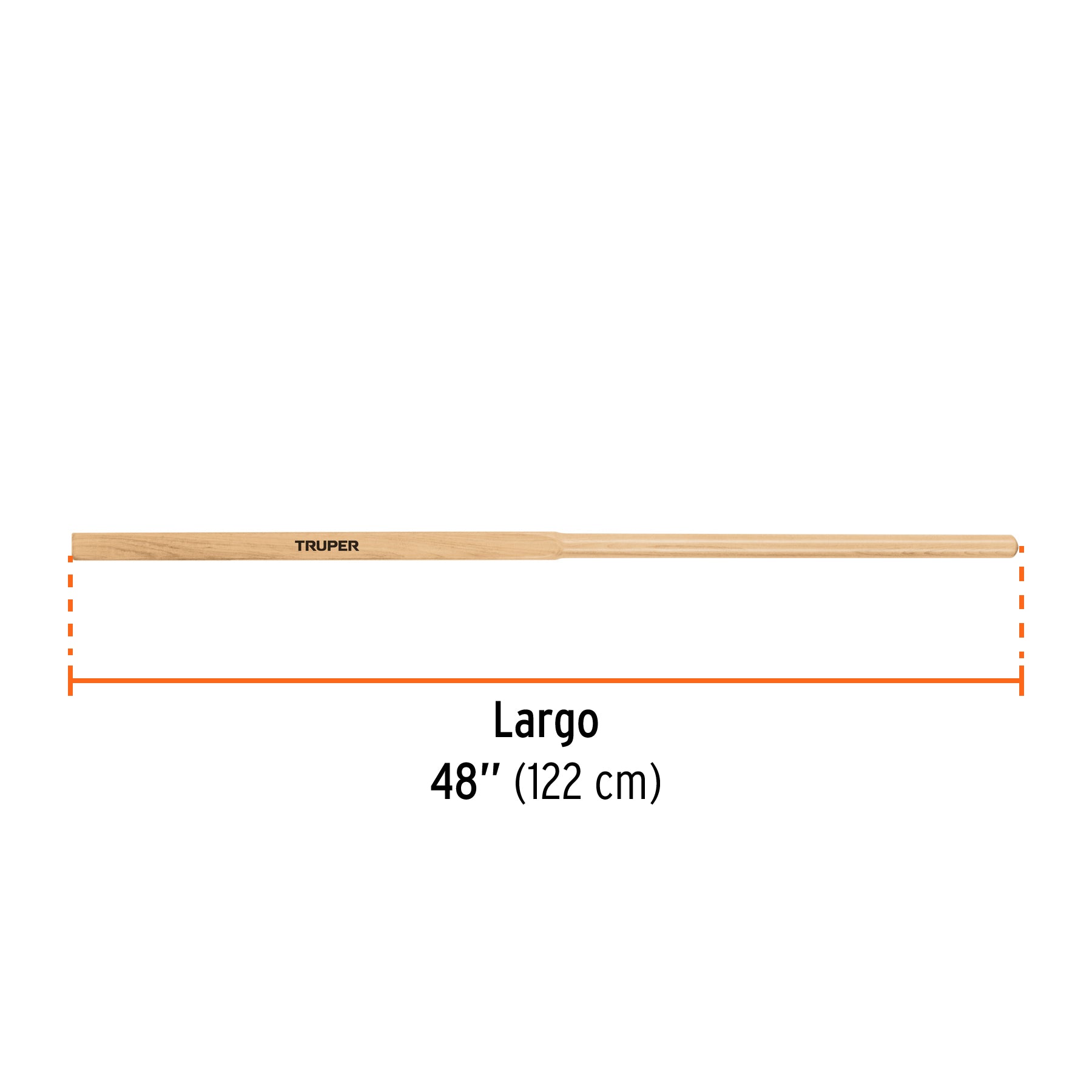 Mango cuadrado 31 mm repuesto p/cavadores CA-34/36/38, 48'