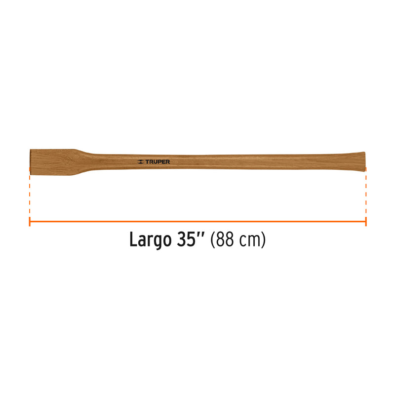 Mango hickory 35" para hacha doble y Pulaski 3-1/2lb, TRUPER