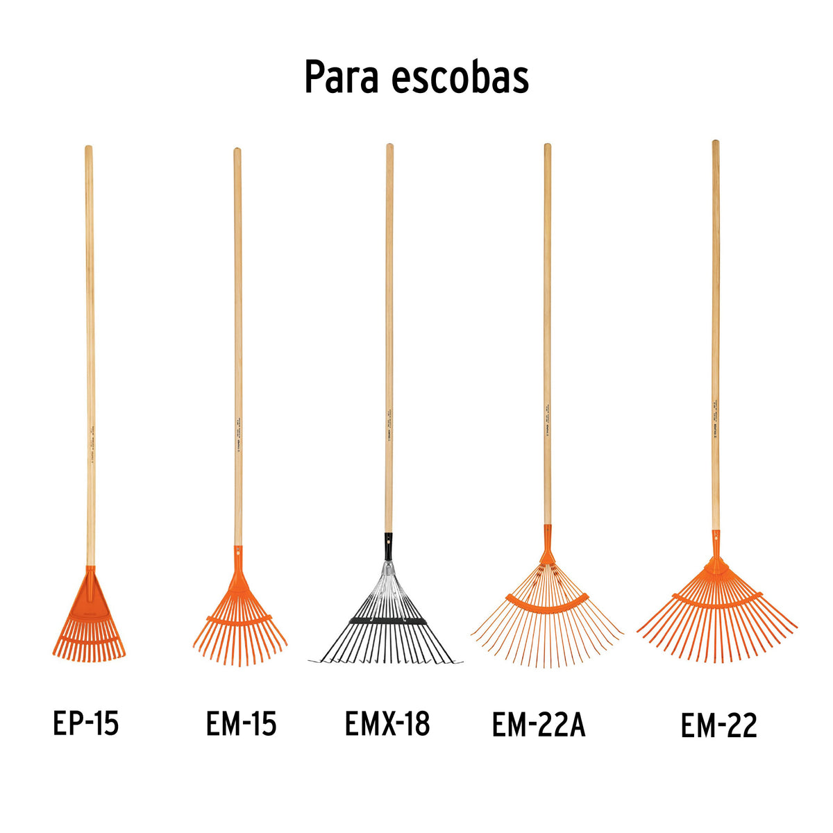 Mango de repuesto largo, para escoba de jardín, 48"