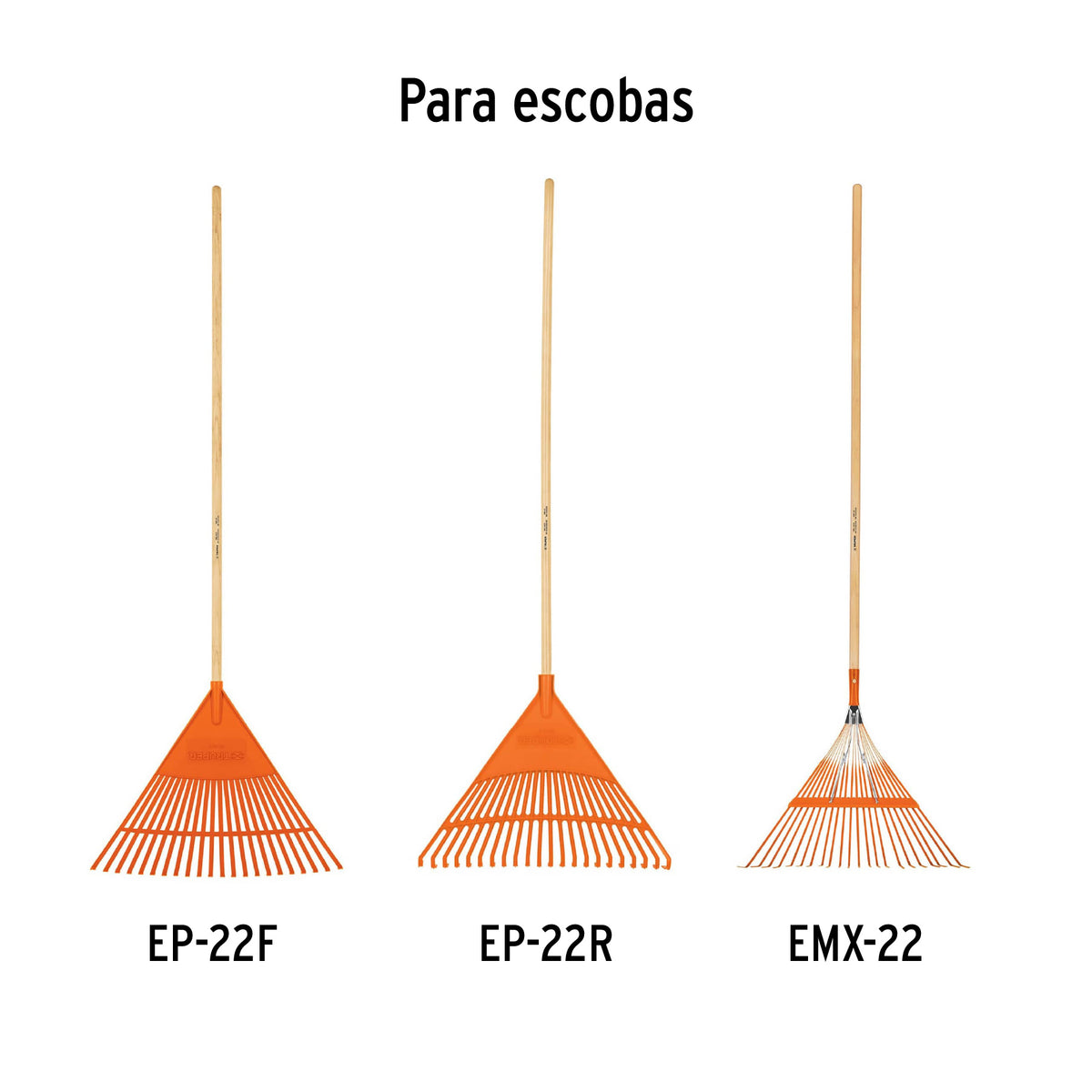 Mango de repuesto largo, para escoba de jardín, 48"