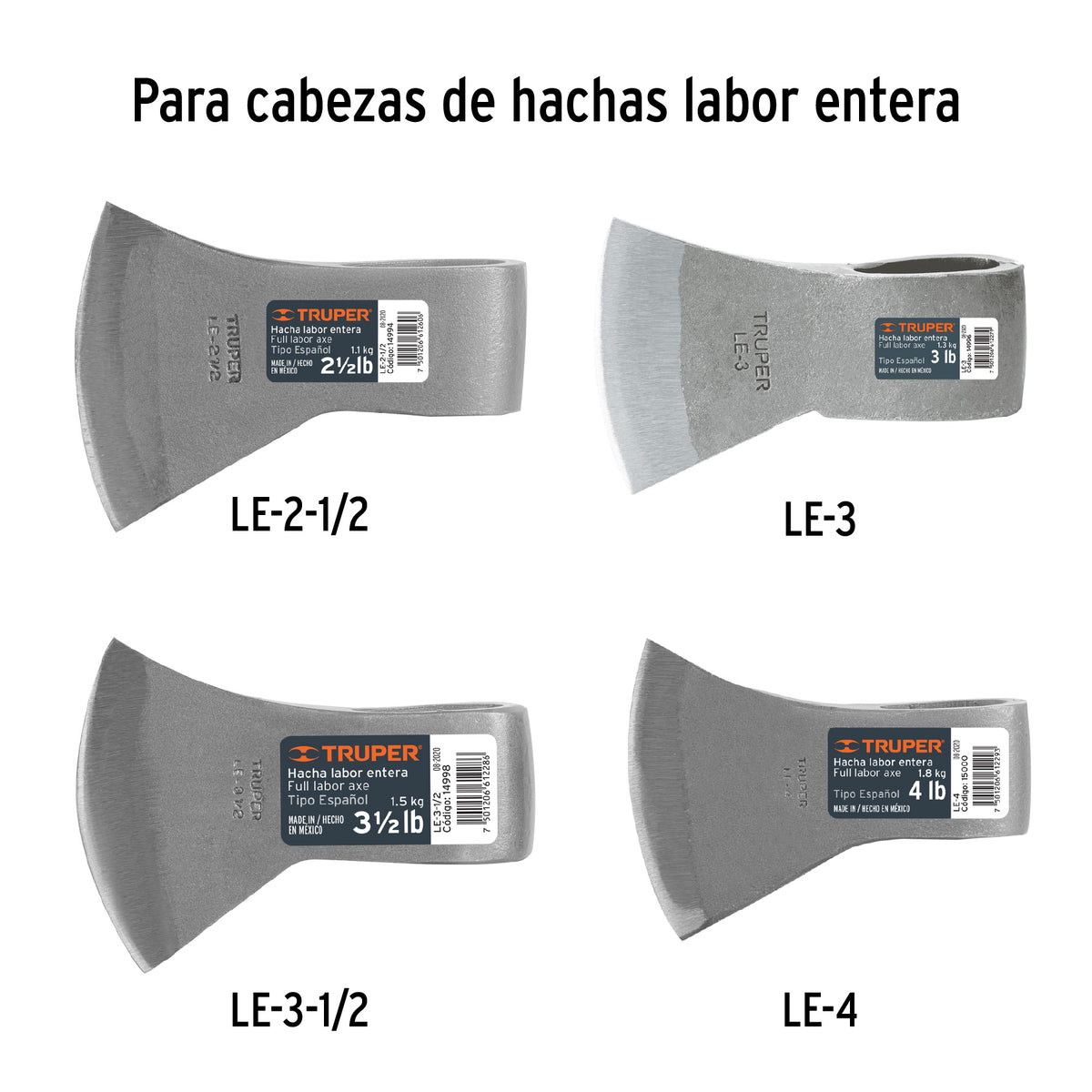 Mango de repuesto para hacha media labor y labor entera, 36"