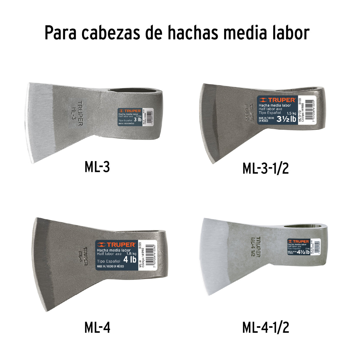 Mango de repuesto para hacha media labor y labor entera, 36"