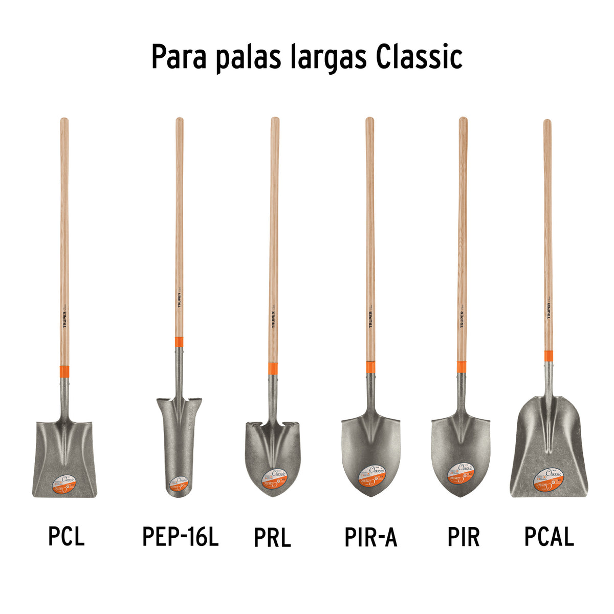Mango de repuesto para pala classic larga, 45"