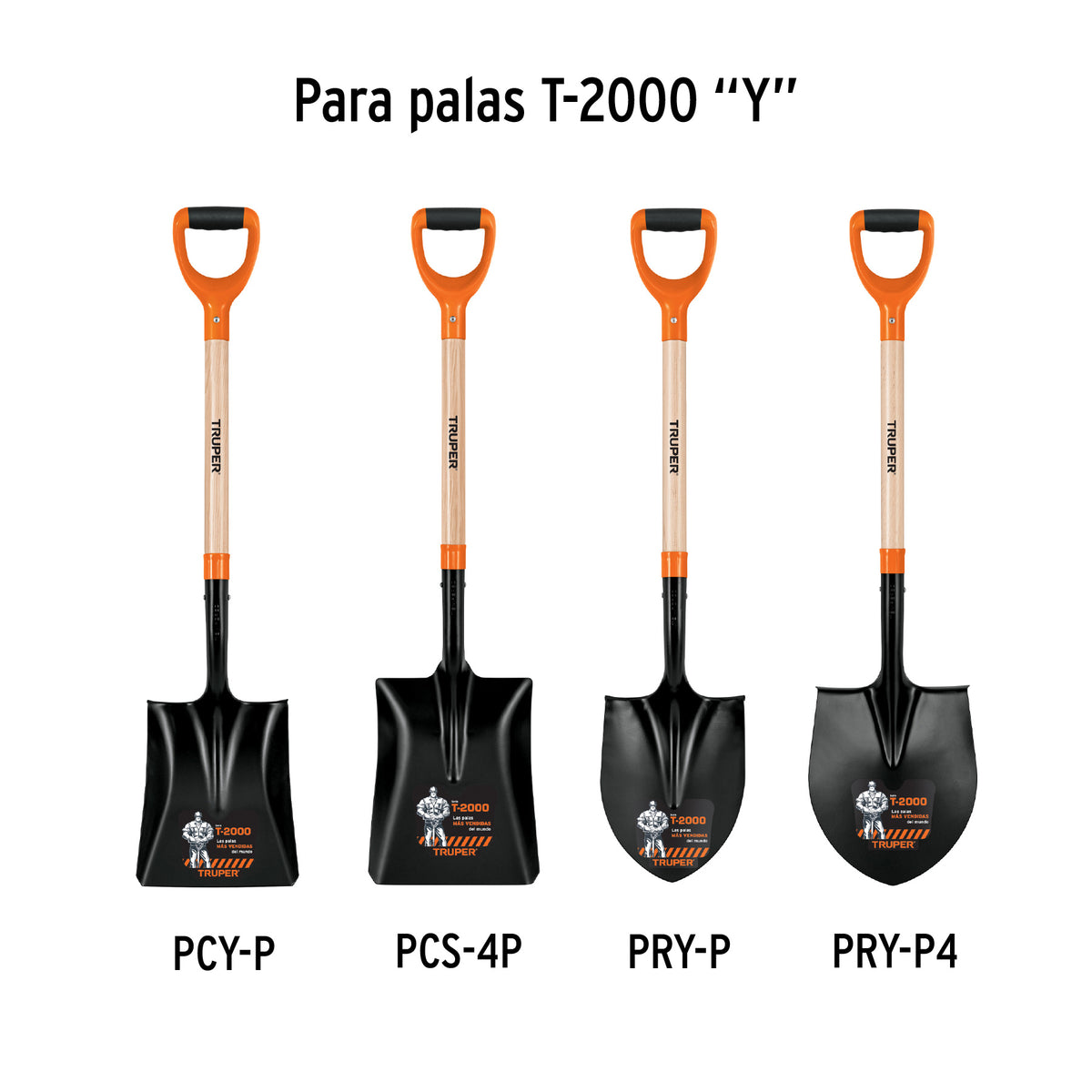 Mango de repuesto para pala promo "y", 25"