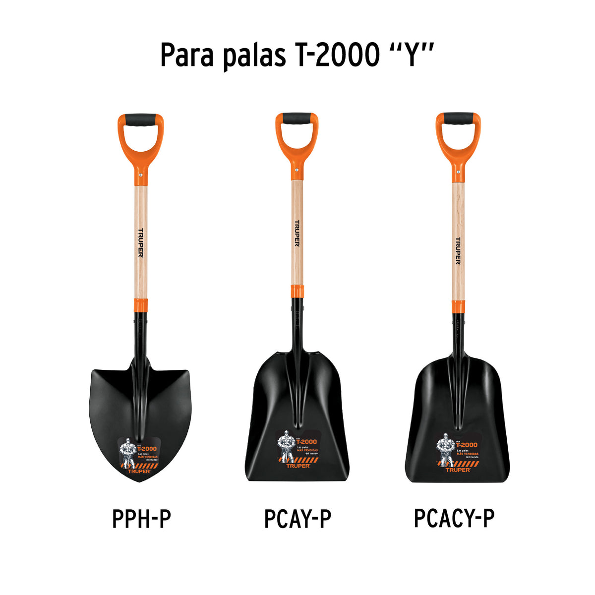 Mango de repuesto para pala promo "y", 25"