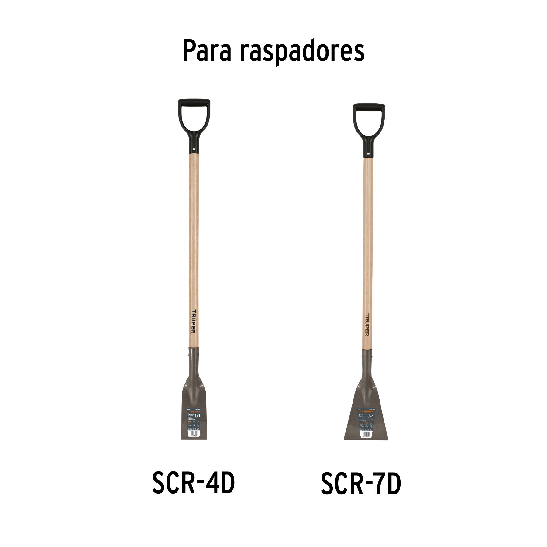 Mango de repuesto para raspador, mango "d", 42"