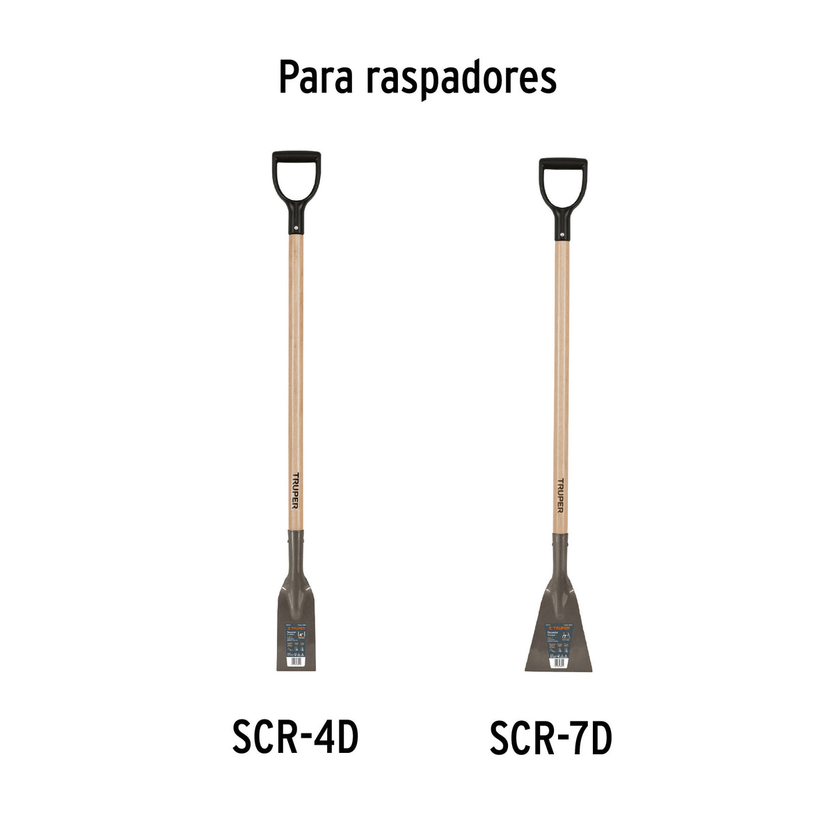 Mango de repuesto para raspador, mango "d", 42"