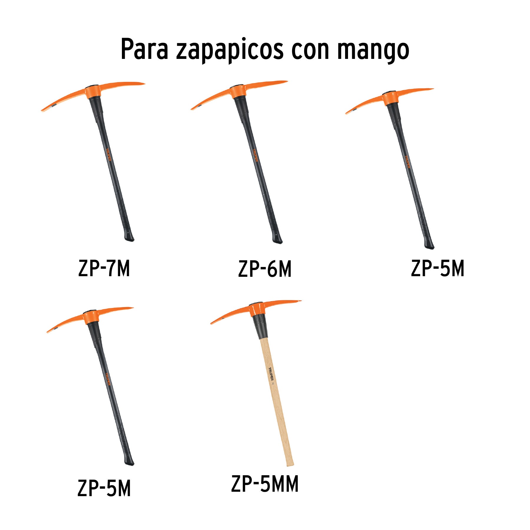Mango de repuesto para zapapico de 5 y 7 lbs, 36"