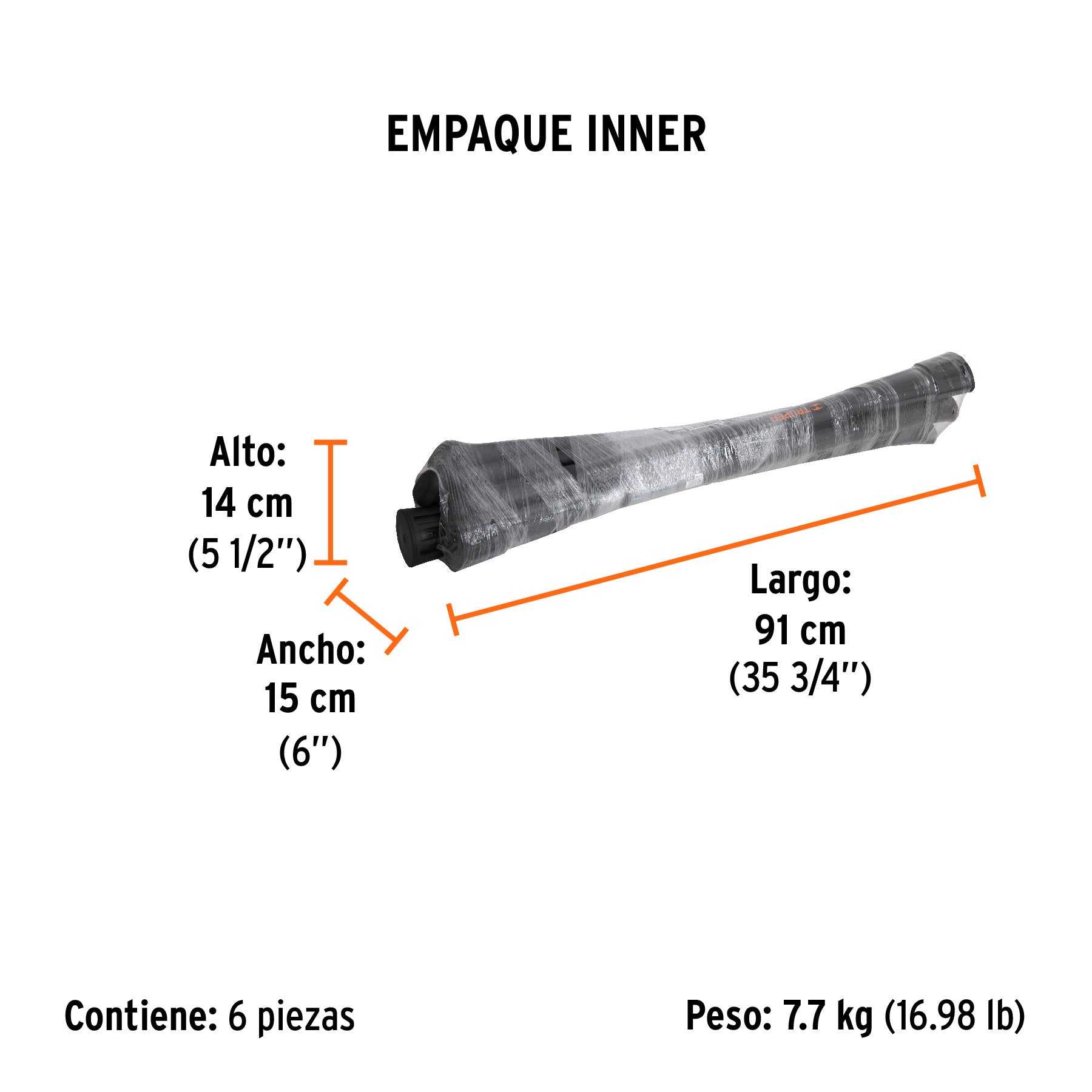 Mango de repuesto para zapapico de 5 y 7 lbs, 36"