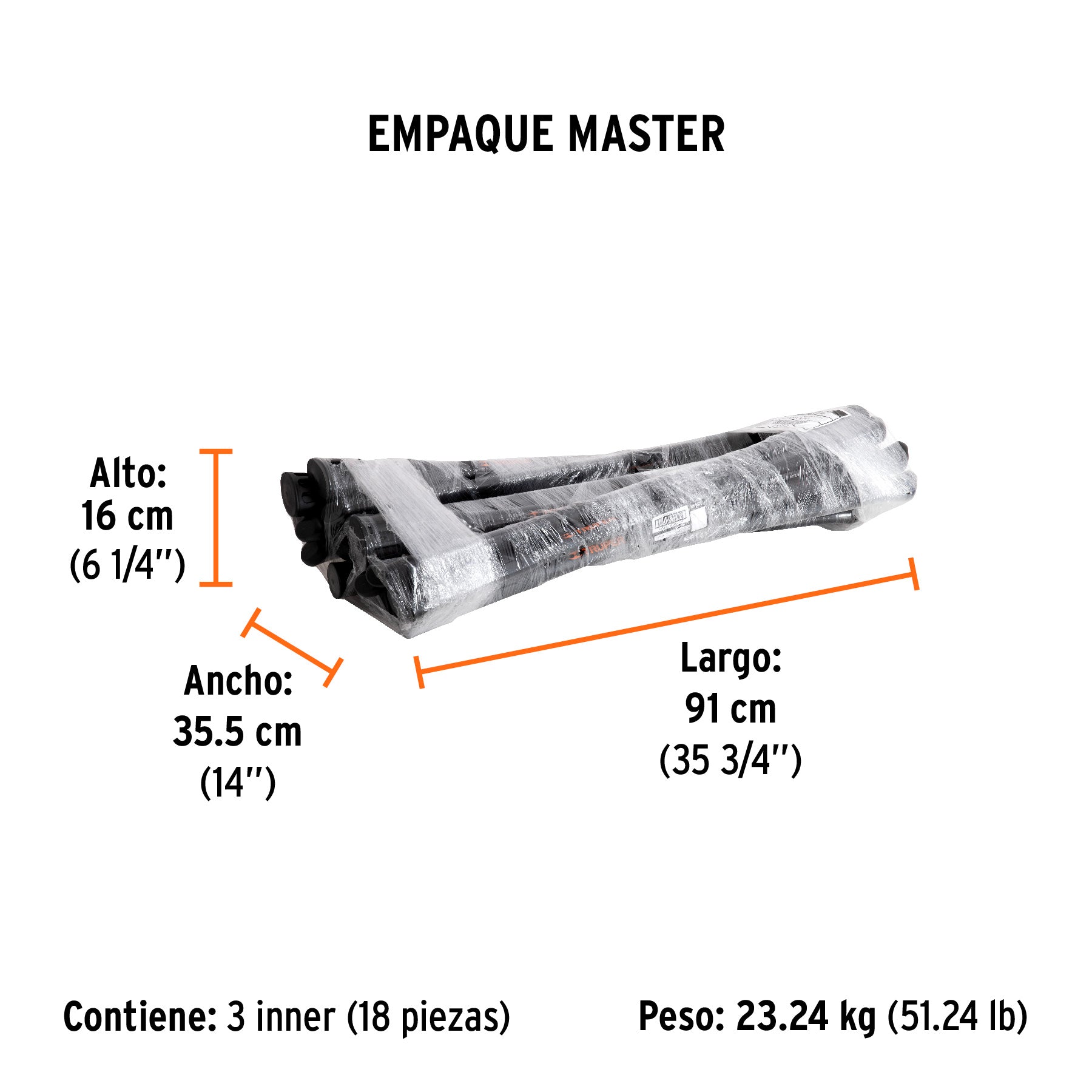 Mango de repuesto para zapapico de 5 y 7 lbs, 36"