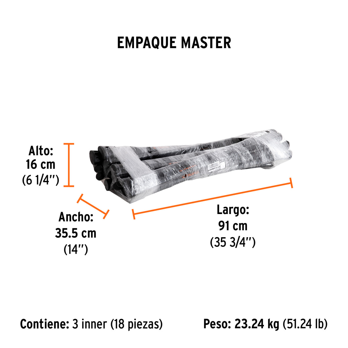 Mango de repuesto para zapapico de 5 y 7 lbs, 36"