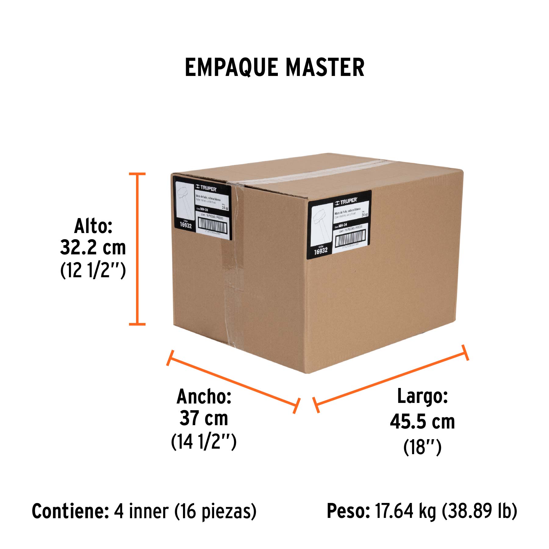 Mazo de hule 24 oz