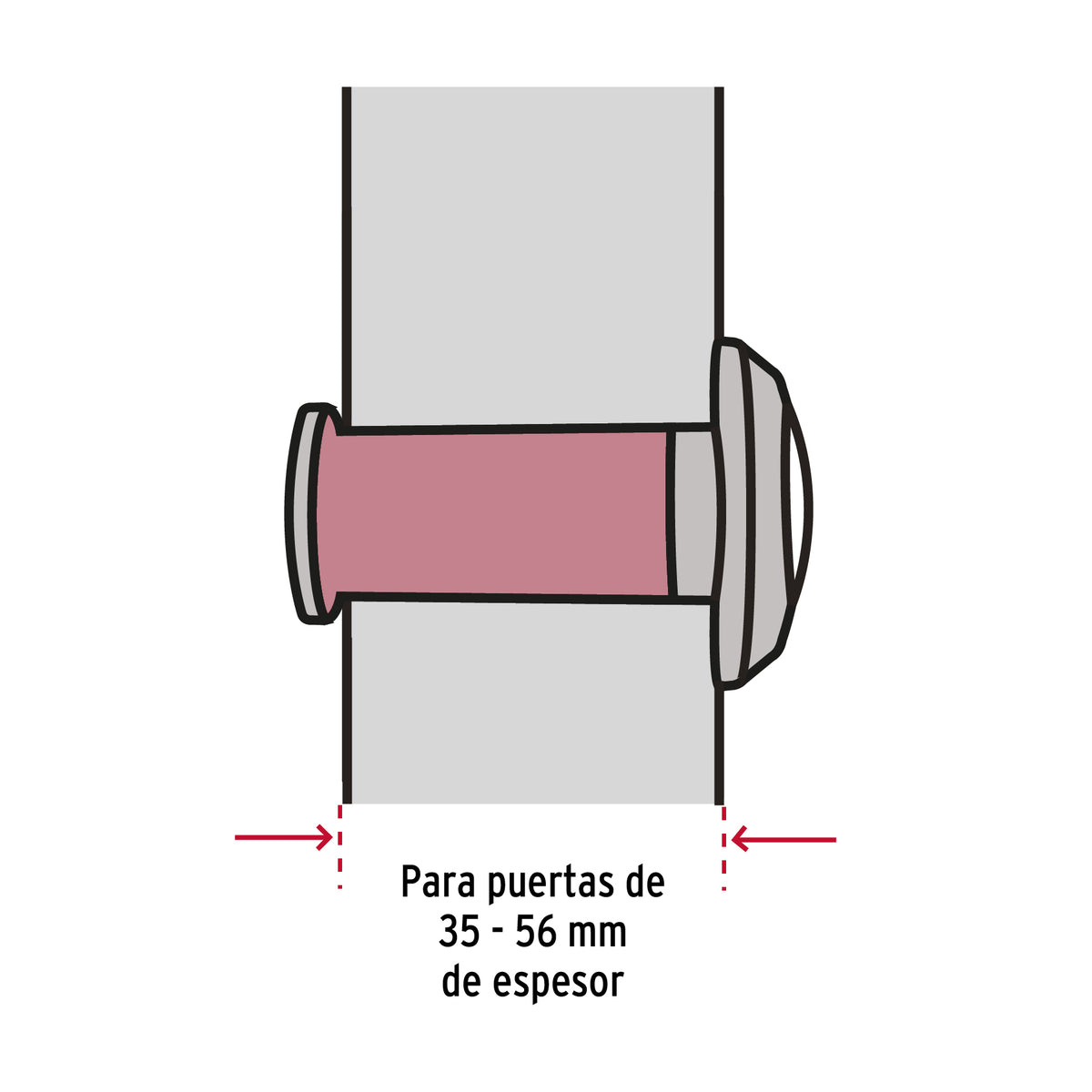 Mirilla de seguridad de latón
