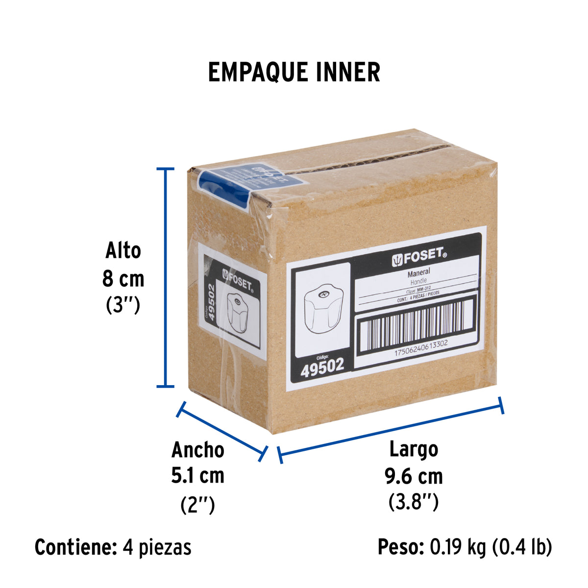 Maneral de repuesto para llave F-312, Basic