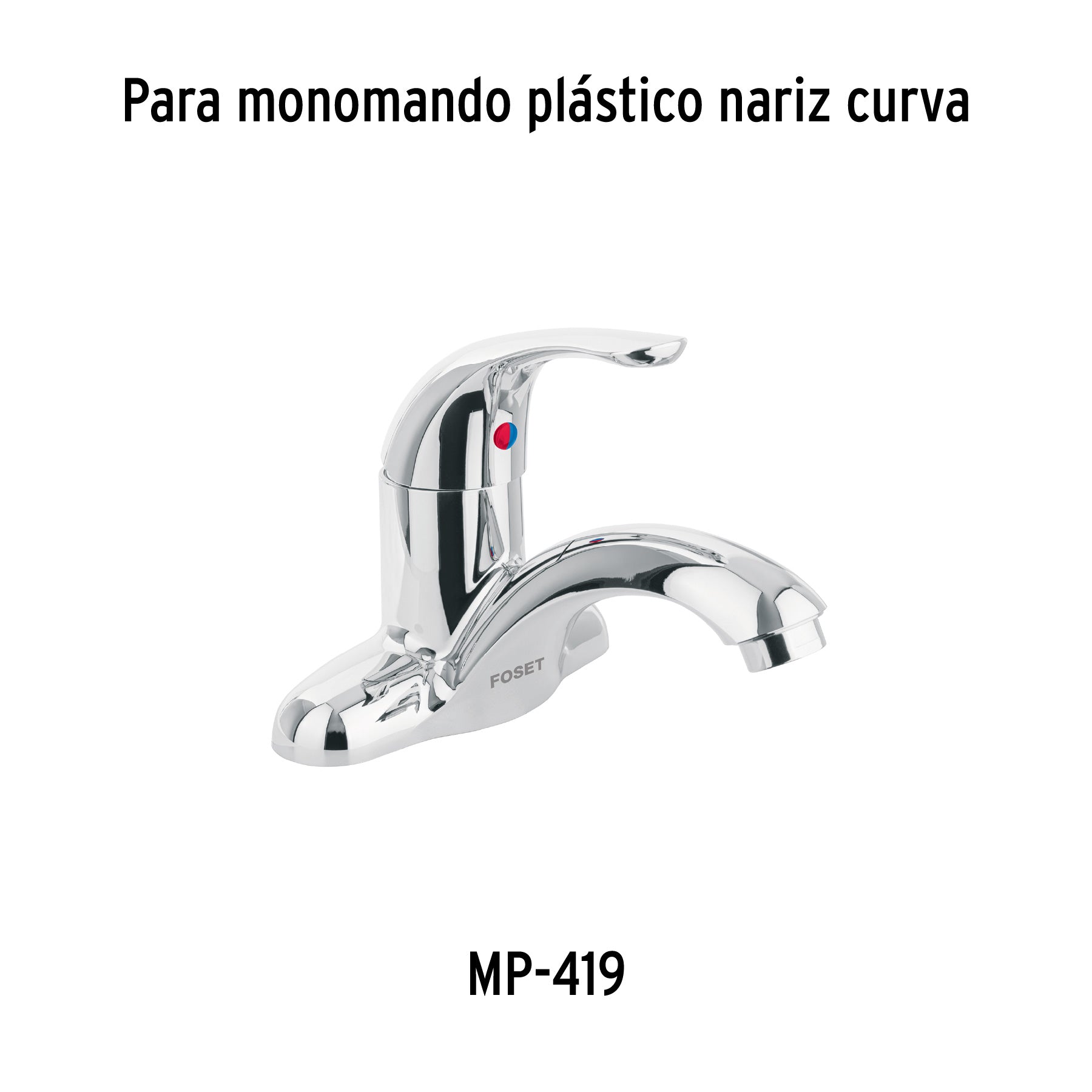 Maneral plástico de repuesto para monomando MP-419, Basic