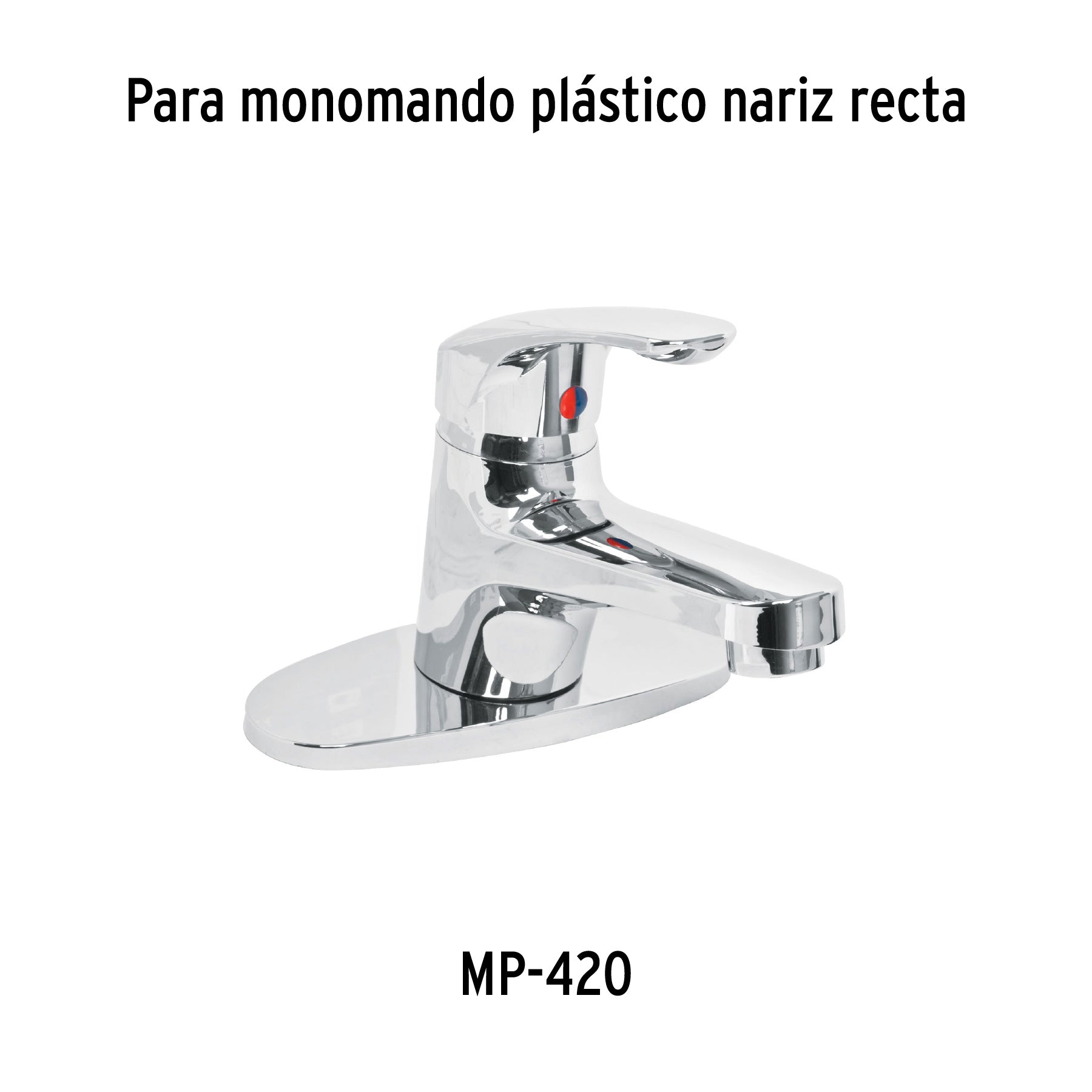 Maneral monomando de plástico para lavabo, Basic