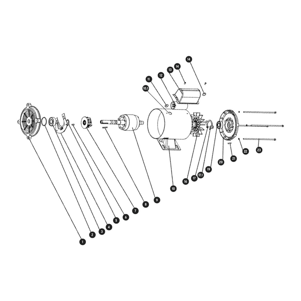 Motor monofásico de 3/4 HP, alta, Truper