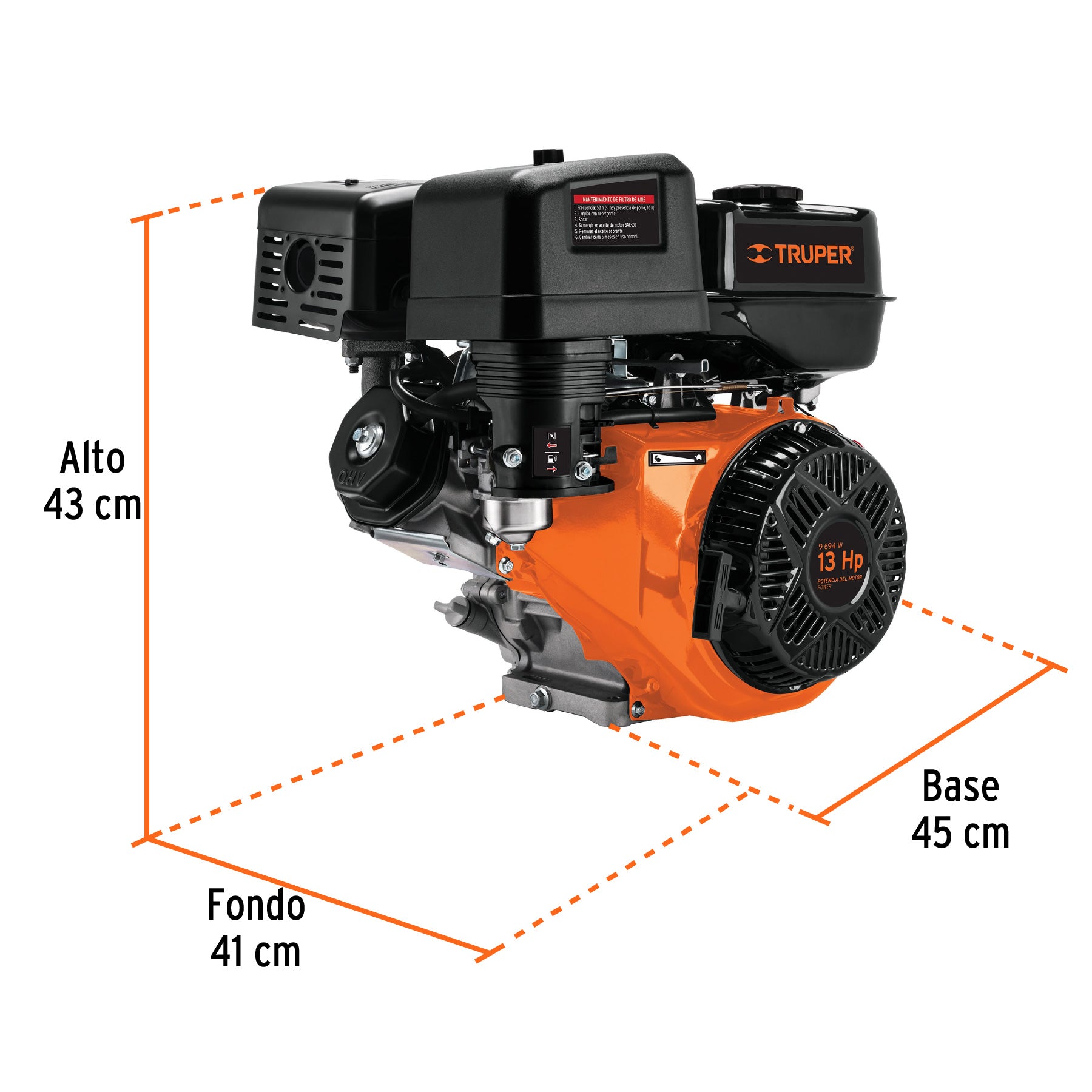 Motor a gasolina 13 HP