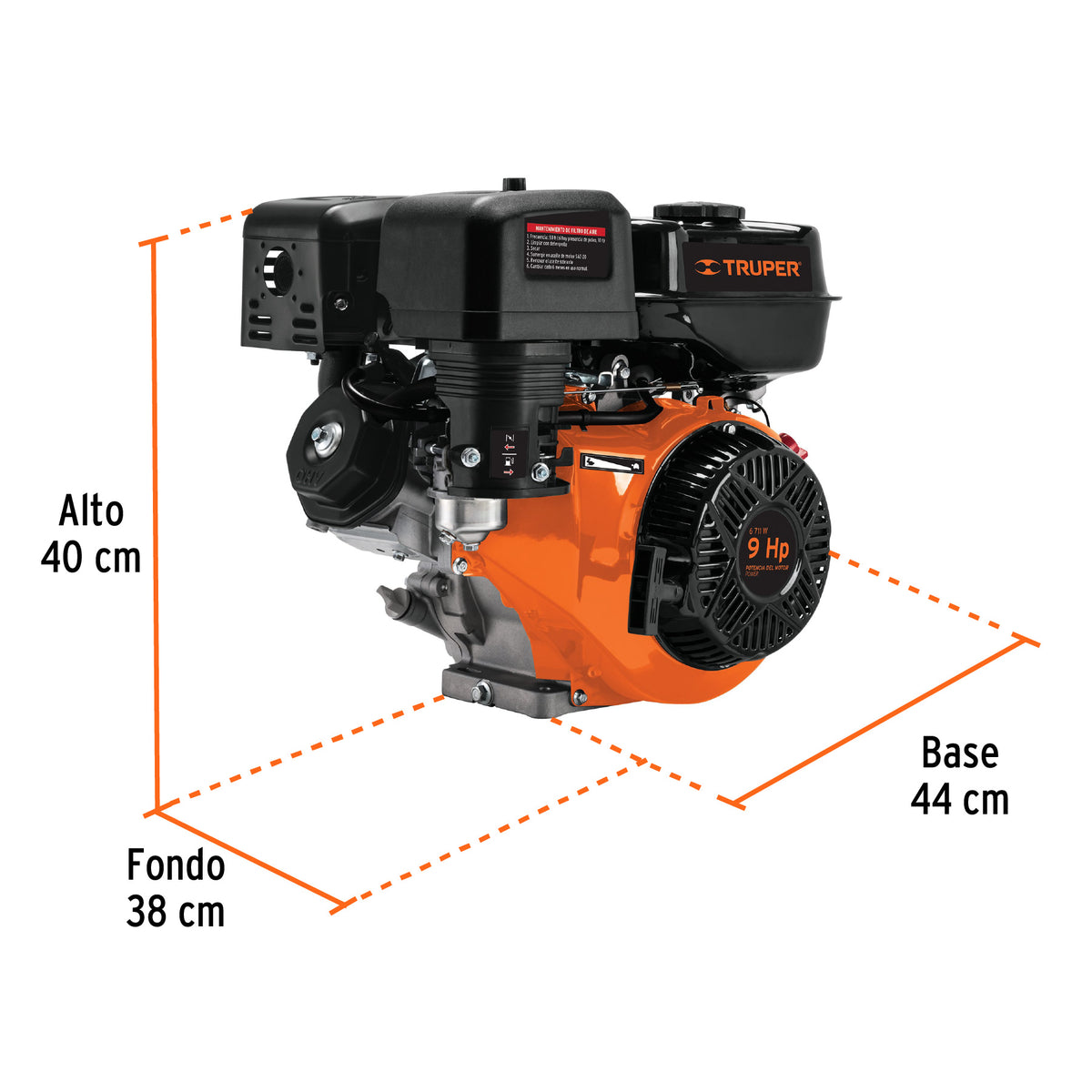 Motor a gasolina 9 HP