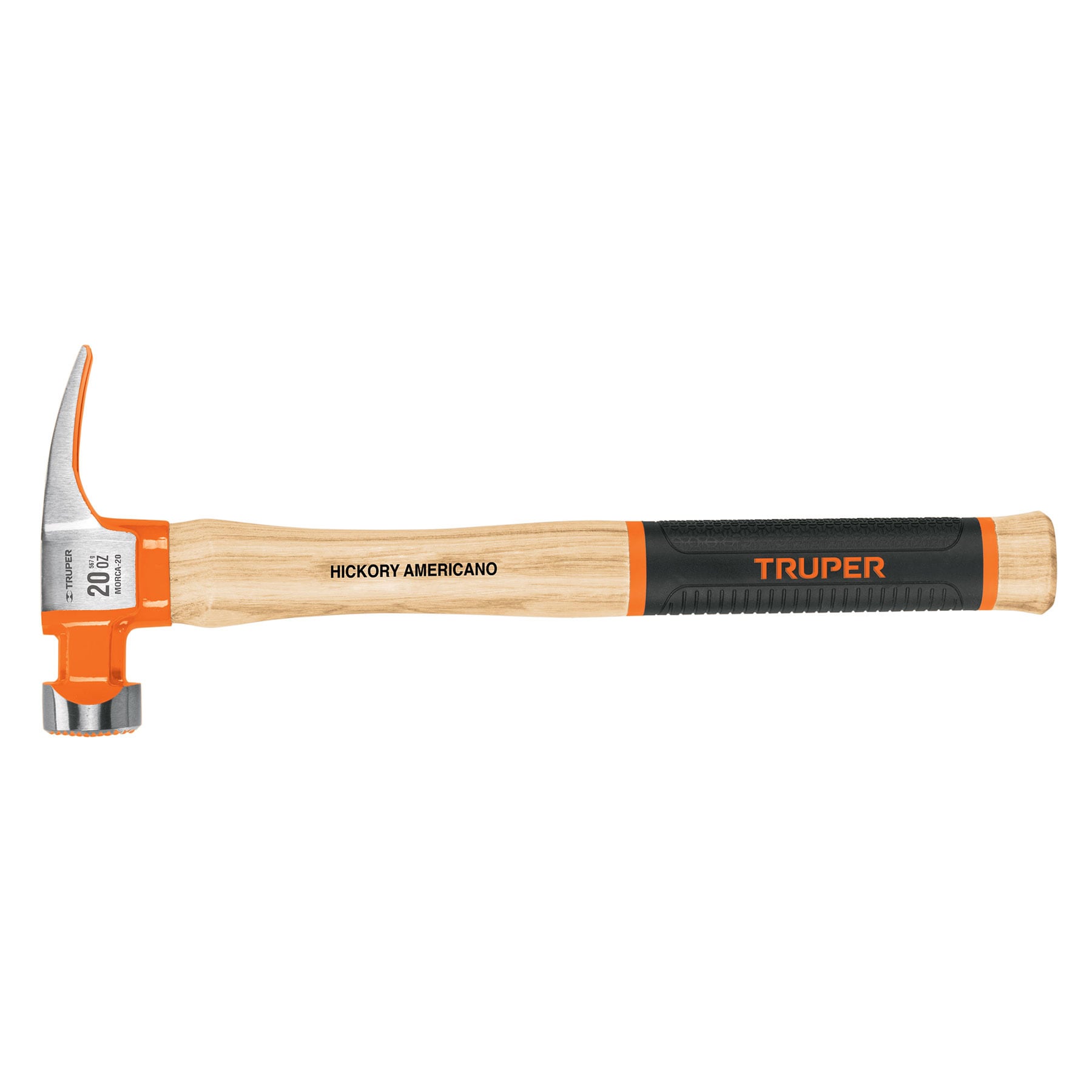 Martillo California Ripper, boca fresada, 20 oz, hickory