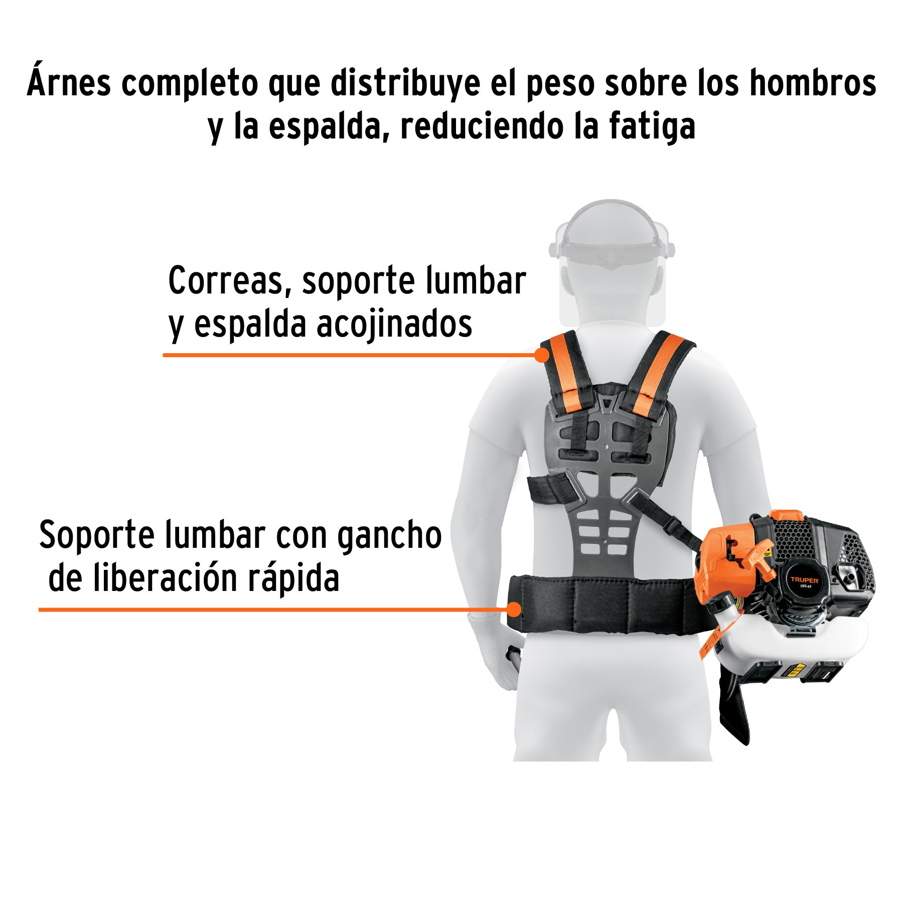Motosierra telescópica 25 cc, gasolina, barra de 10', TRUPER