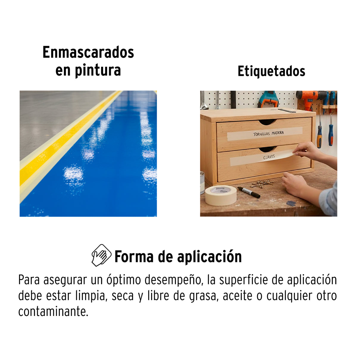 Cinta masking tape de 1' x 50 m, Pretul