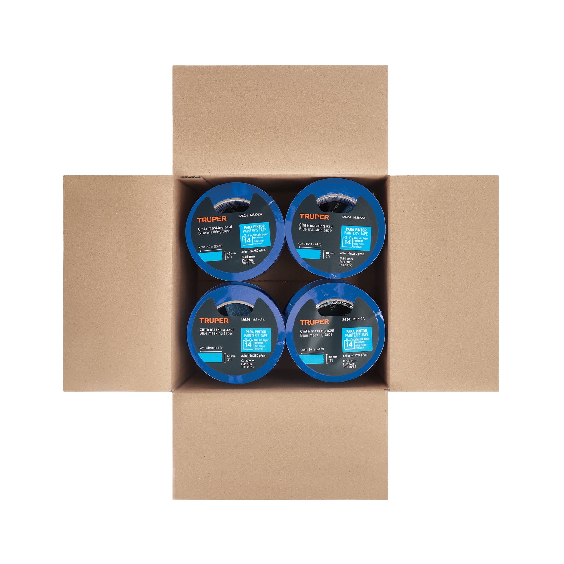 Masking tape, 2" x 50 m, azul