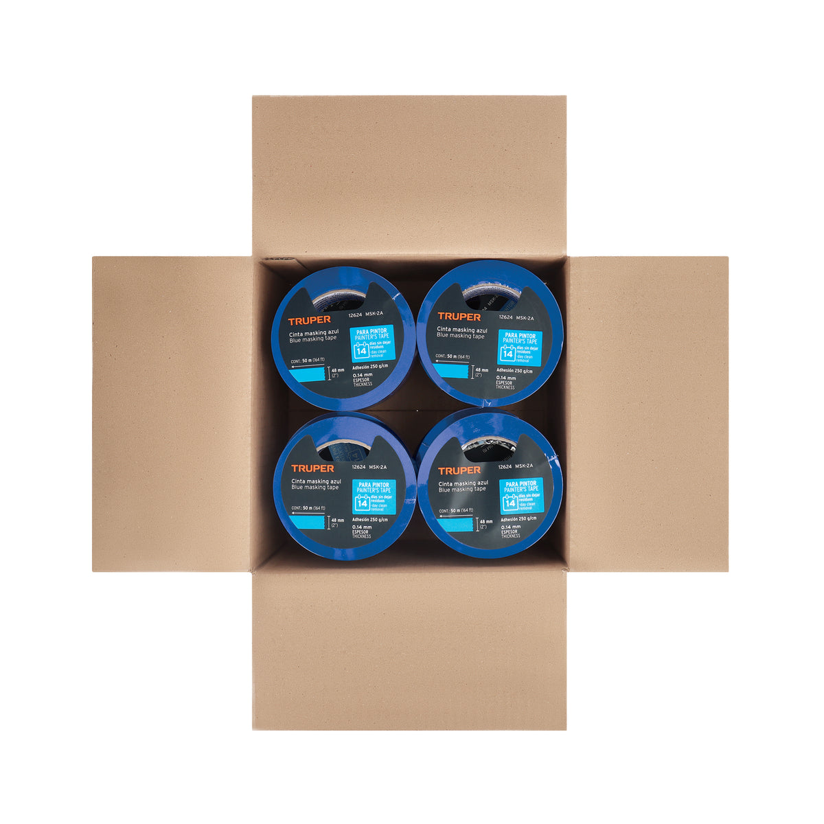 Masking tape, 2" x 50 m, azul