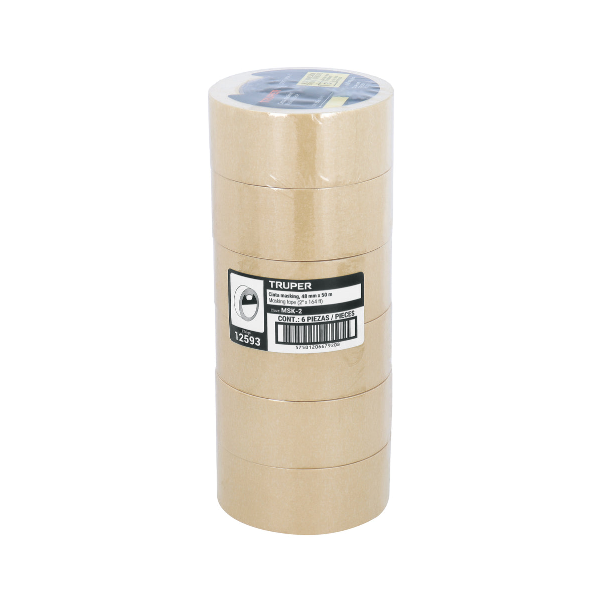 Cinta masking tape, 2" x 50 m