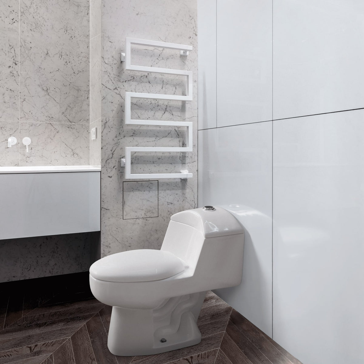Sanitario one piece alargado, descarga dual, blanco, FOSET
