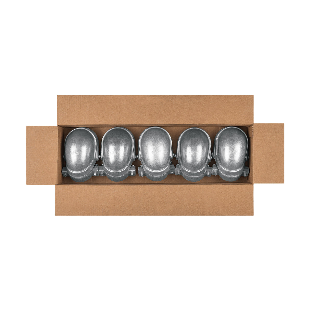 Mufa con abrazadera para tubo 1-1/4", Volteck