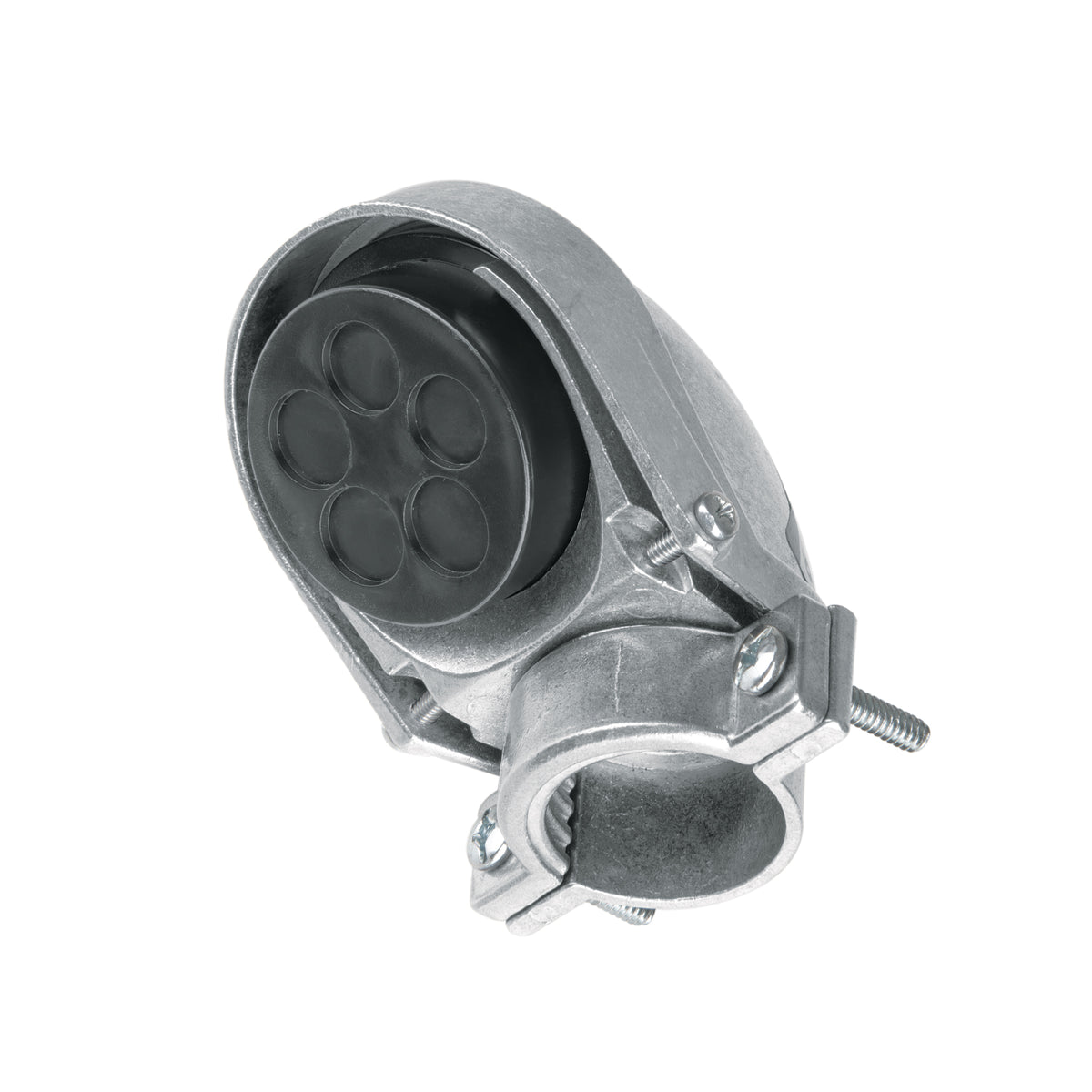 Mufa con abrazadera para tubo 1", Volteck
