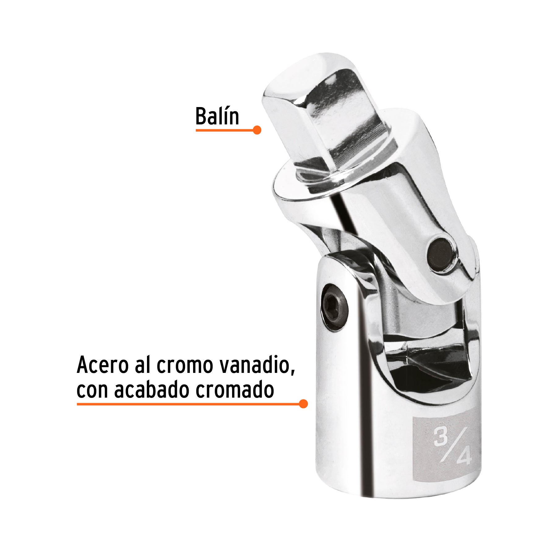 Nudo universal para dados cuadro 3/4"