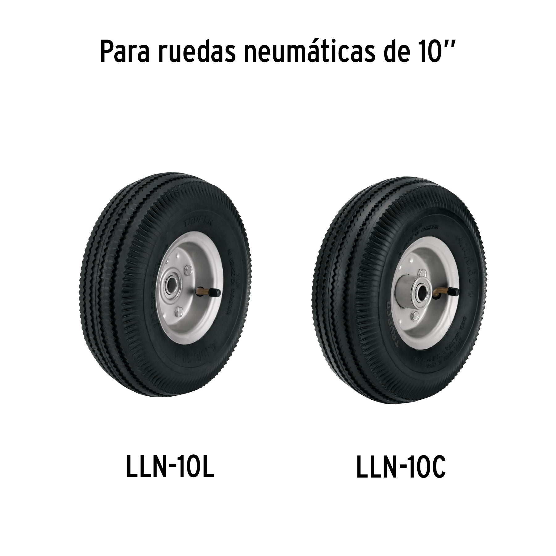 Llanta neumática sin camara sin rin